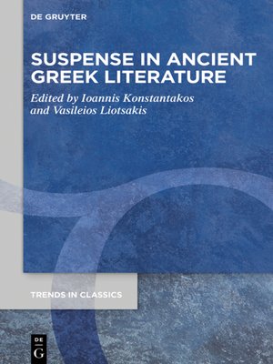 cover image of Suspense in Ancient Greek Literature